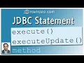 JDBC Statement execute and executeUpdate method Gujarati
