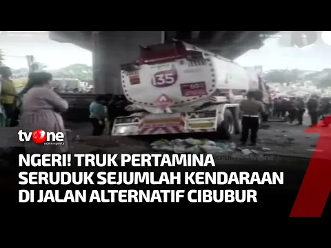 Truk Tangki Pertamina Tabrak Pengendara, Diperkirakan 8 Orang Tewas