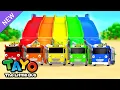Download Lagu Perosotan Pelangi 🌈 | Bermain Cat Air | Belajar Warna dalam Bahasa Inggris | Tayo Indonesia