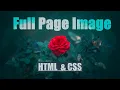 Full Screen Background Image with HTML CSS Responsive Full Page Background Image Using CSS
