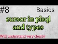 cursors in plsql Basics Explicit cursor Implicit cursor 2022