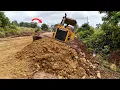 Download Lagu Komatsu D58E Dozer and Dump Truck Teamwork — Perfect Soil Spreading Action In Road Construction-Live