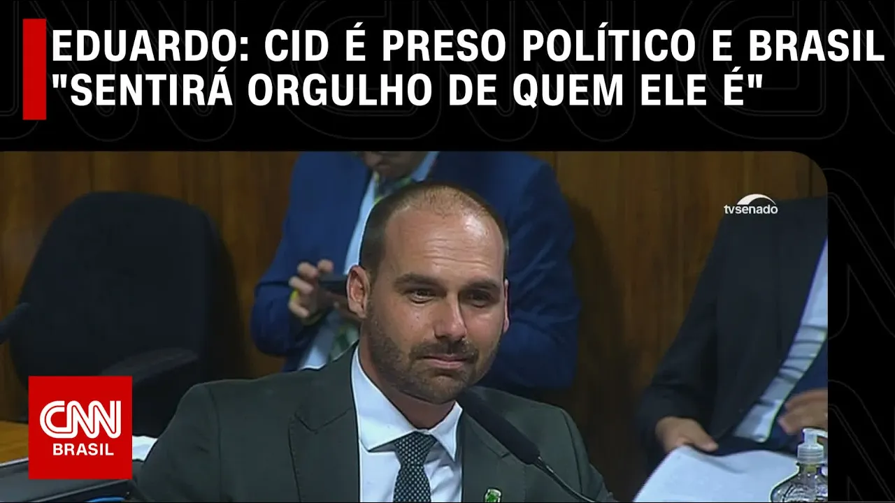 Eduardo Bolsonaro: Cid é preso político e Brasil "sentirá orgulho da pessoa que ele é" | CNN 360º