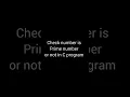 Find number is Prime number or not in C programming
