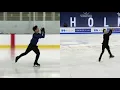 Nathan Chen FS step sequence side-by-side comparison