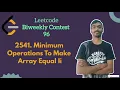 Minimum Operations to Make Array Equal II leetcode Biweekly 96 Leetcode Medium