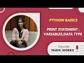 Python Basics for Beginners Print Variables Data Types Explained