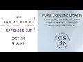 Nurse Licensing Updates with OSBN
