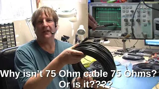 Why doesn t a 75 Ohm cable measure 75 Ohms