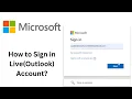 How to Sign in Live Outlook Account Login Live com 100 working Tutorial