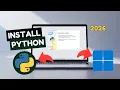 How to Install Python on Windows 11 10 EASIEST 2026 Guide - No Errors