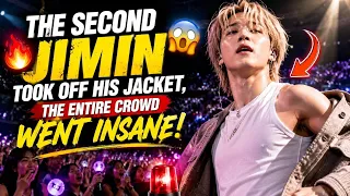 the second jimin took off his jacket the entire crowd lost control 
