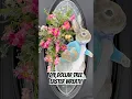 Turn a big dollar store sign into the perfect Easter wreath