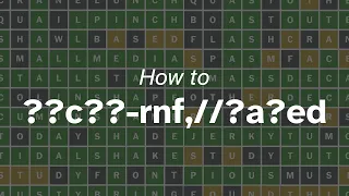Overcomplicating Wordle - OneLook wildcard search patterns