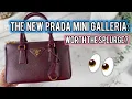 DID PRADA GET IT RIGHT My Bag Review of the Prada Mini Galleria what fits modshots more