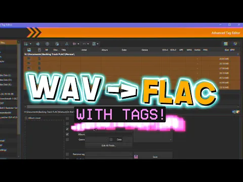 Download MP3 How to batch convert WAV to FLAC music \u0026 edit tags EASY!