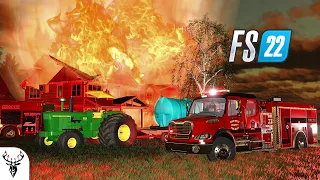 MASSIVE EXPLOSION DESTROYS NEIGHBORS HOUSE IN FIREBALL INFERNO FS22 Old School