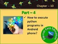 TN 12th computer science chapter - 10 part-4 How to execute python in android phone