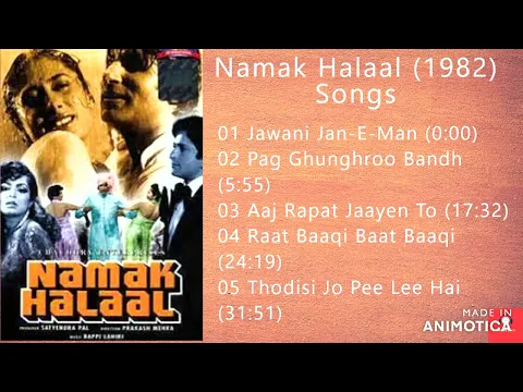Download MP3 Namak halaal 1982 All songs Jukebox  Amitabh Bachchan  Shashi Kapoor  Smita Patil  Parveen Babi