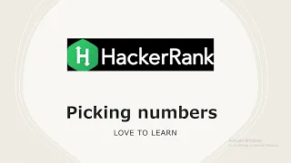 Picking Numbers hackerrank solution in Java