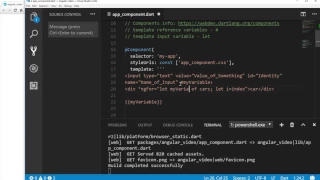 Angular Dart from the Beginning 15 Template Reference Variable