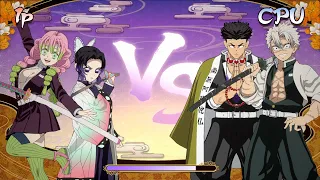 Mitsuri Shinobu Infinity Castle vs Sanemi Gyomei - Demon Slayer Hinokami Chronicles 2
