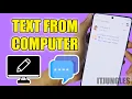 How to Send SMS Text Messages From a Computer Without an Android Phone