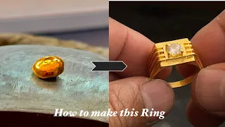 How to Make Gold Men’s Ring | Handmade Jewelry Ring