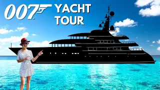 MEGAYACHT Tour 🚁 🤯  American built Trinity “Skyfall” SuperYacht (4K)