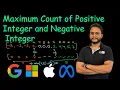 Maximum Count of Positive Integer and Negative Integer Leetcode 2529