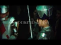 1964: Young soldier knights boy tapping shoulder fake sword blade. DAYTON, OHIO