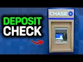How To Deposit Check In Chase Bank ATM 2026 Quick Easy