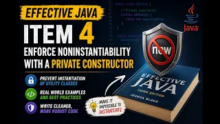 Effective Java Item 4 Prevent Utility Class Instantiation
