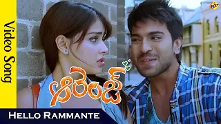 hello rammante video song orange telugu movie songs ram charan vega music