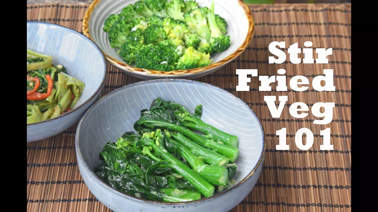 World's Easiest Chinese Chicken & Vegetable Stir Fry Recipe 滑鸡炒蔬菜 Chinese Veggies w/ Chicken. 