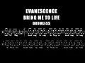 Evanescence - Bring Me To Life - Drumless (with scrolling Drum score)
