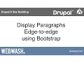 Drupal 8 Site Building 8 3 Display Paragraphs Edge-to-edge using Bootstrap