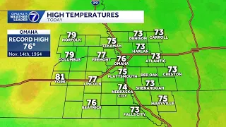 Many record high temperatures on this Friday afternoon