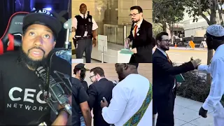 Keep it a bean Trap! Akademiks reacts to Trap Lore Ross getting pressed by Muslim Dude at Durk trial