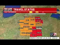Travel Advisories remain in effect Monday for northeast Indiana counties