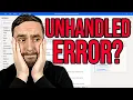How to fix Unhandled Error when opening Power Automate Desktop