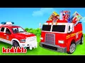 Download Lagu Fire Rescue Mission 🚒 with Toys, Trucks \u0026 Helicopters | Educational Toy Play for Kids | Kidibli