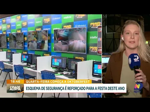 Preparativos a todo vapor para a Oktoberfest: segurança com 250 câmeras em Blumenau