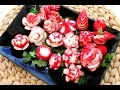 Art In Radish Show Red Radish Rose Flowers Design Vegetable Fruit Carving Garnish