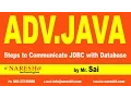 Steps to Communicate JDBC with Database Part 3 Advanced Java Training Tutorial Mr Sai