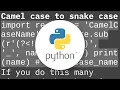 Elegant Python function to convert CamelCase to snake - case
