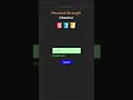 Password strength checker using HTML CSS and JS
