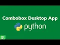 Combobox Desktop App - Python Pyqt5 Qt