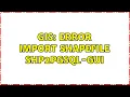 GIS Error import shapeFile shp2pgsql-gui 2 Solutions