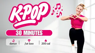 🔥30 Min K-POP DANCE WORKOUT🔥No Squats, No Lunges💃Fat Burning Fun!🎶💖#kpopdance #kpopcardio #kpop🎧